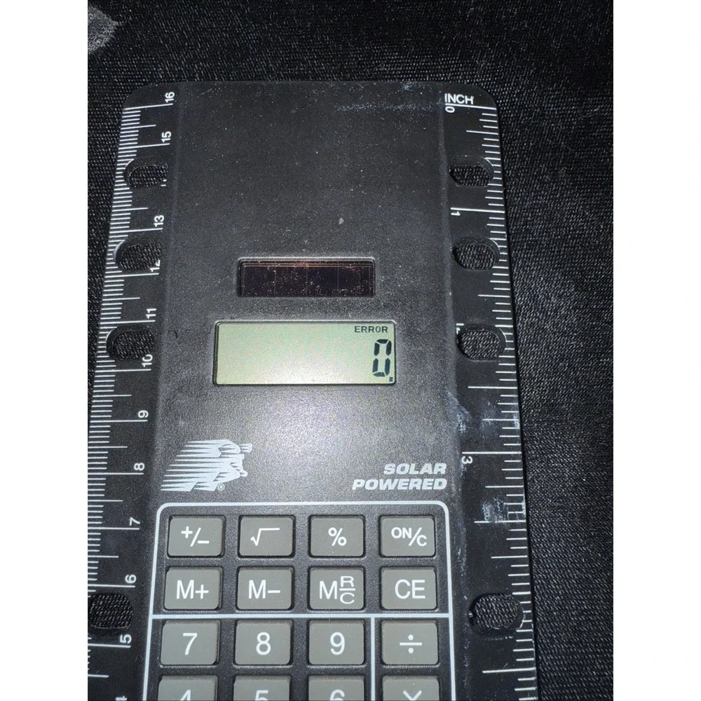 Day Runner‎ PRO calculator/ruler 492-113 DR4211-10 solar power 3&7-ring. 4501